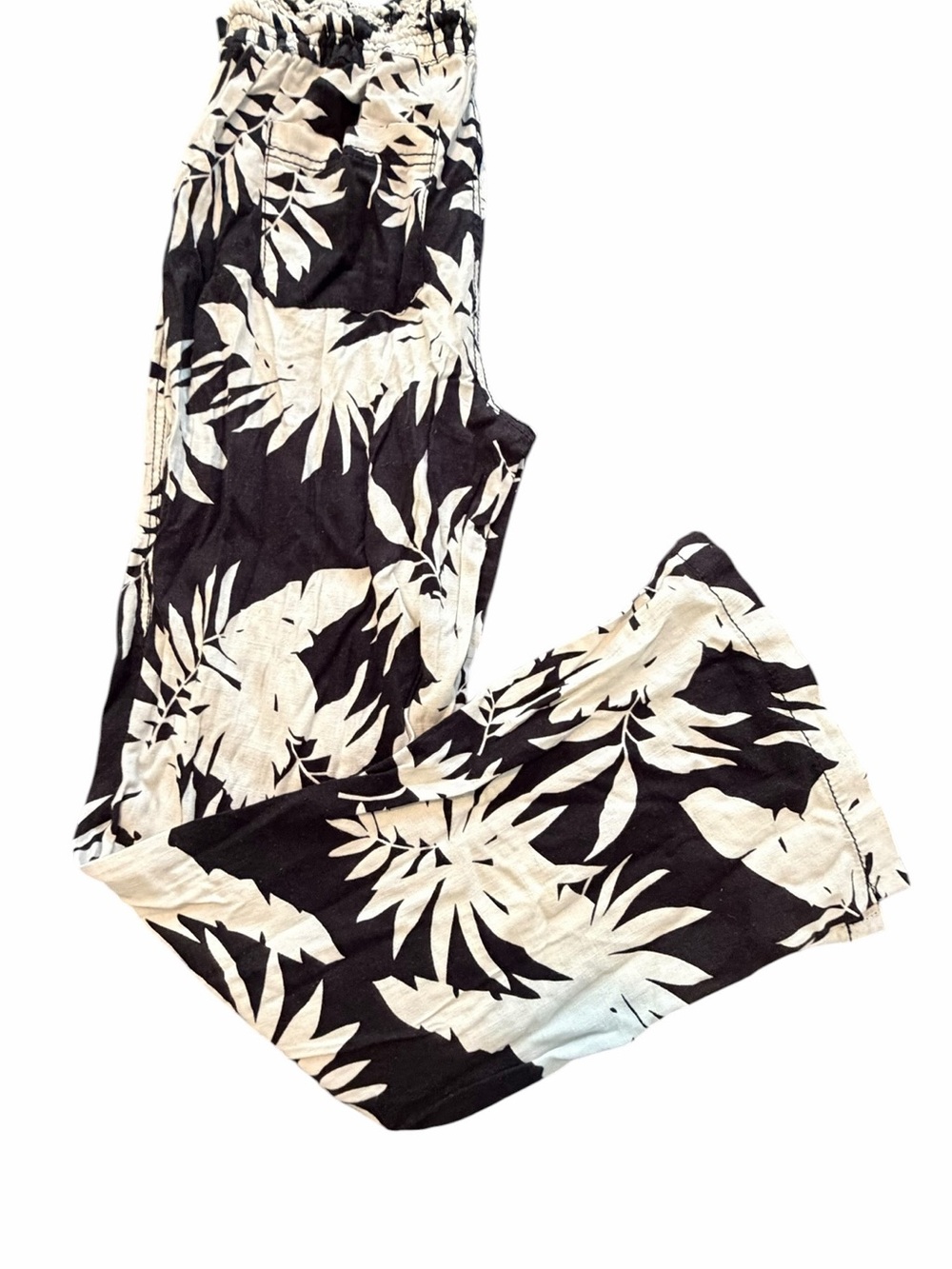 CALI1850 Women's Casual Printed Beach Linen Pants (008) - Picture 4 of 5